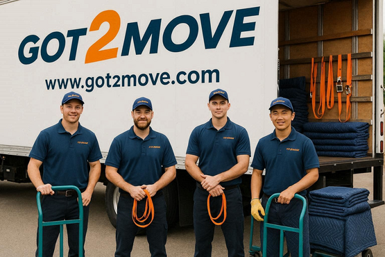 movers helping during a move in Marin County